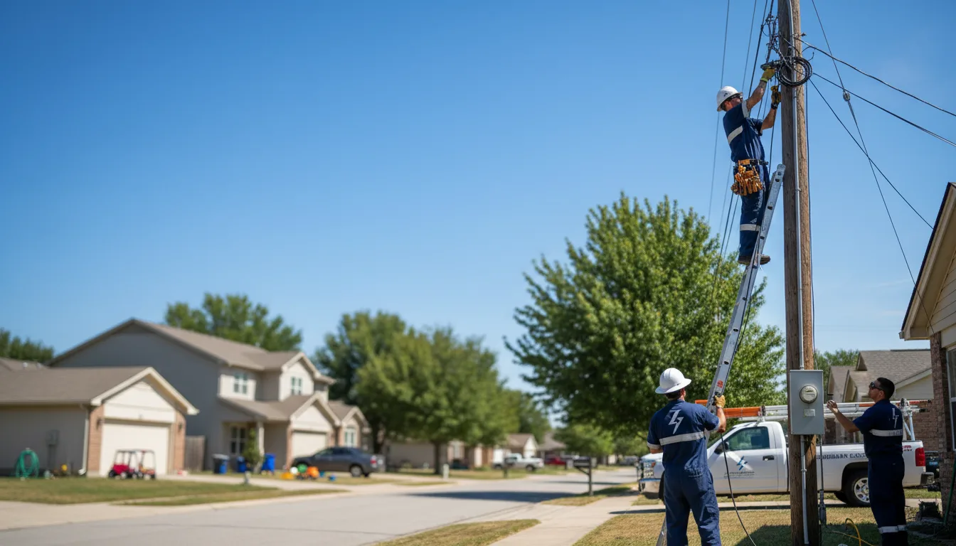 Residential electrician providing installation services in Springville, AL